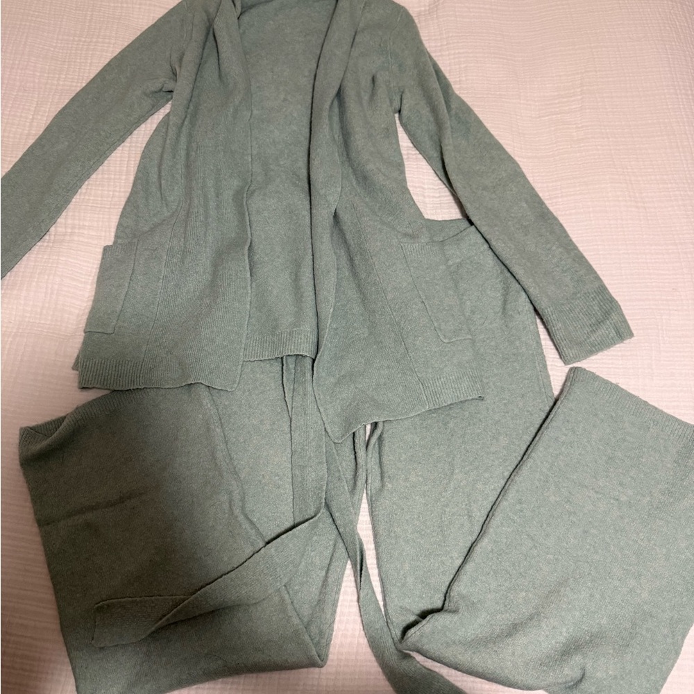 J. Crew Mint Blue Green Knit Set